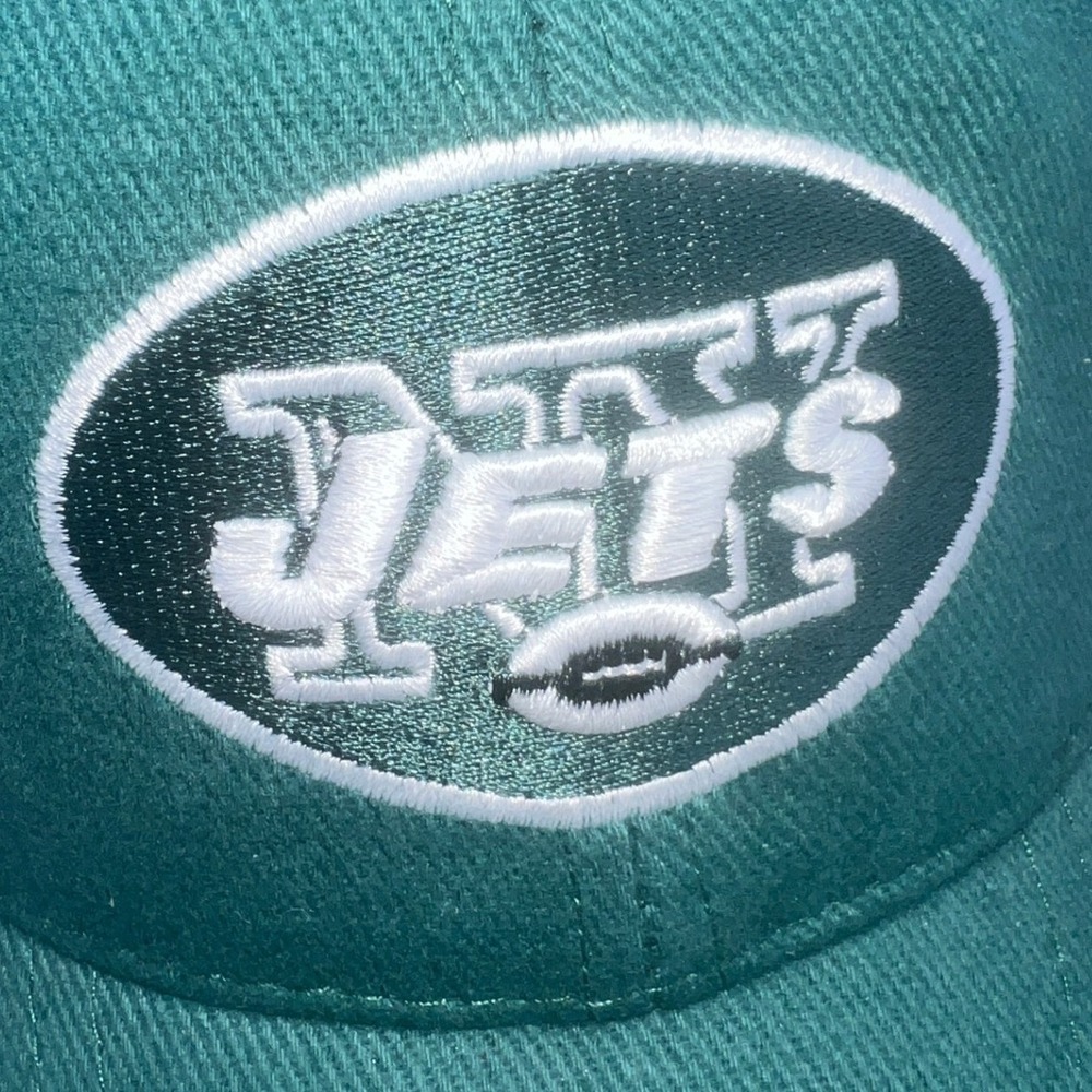 NFL New York Jets Hat Mens Green Adjustable Baseball‎ Cap Embroidered Logo NWT - Picture 5 of 10